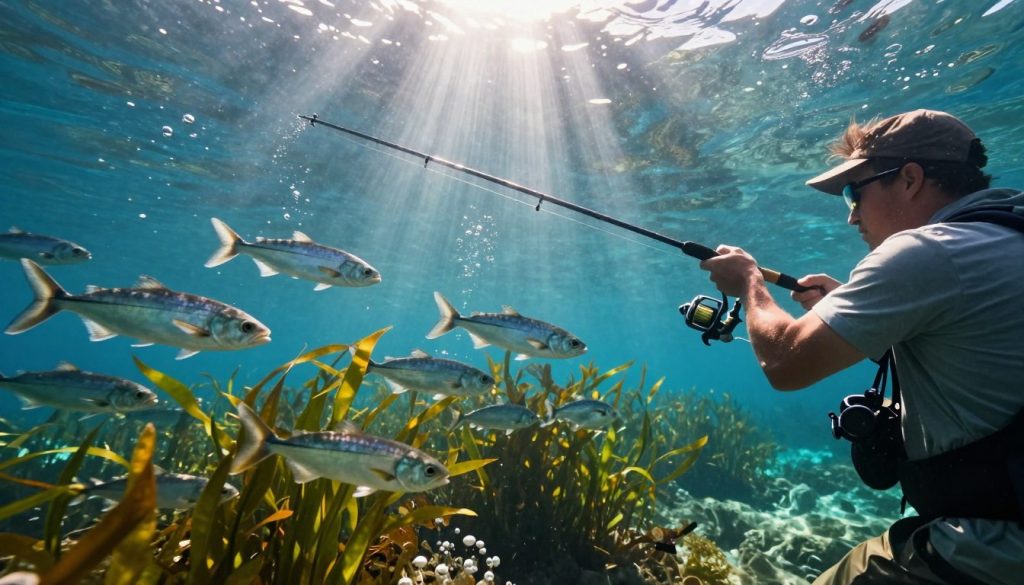 teknik membidik ikan bergerak cepat